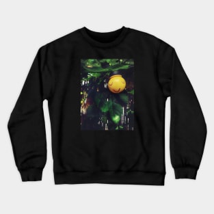 Smiley Face on the Light Bulb in nature Crewneck Sweatshirt